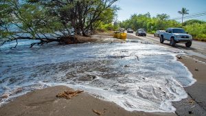 Coastal flooding on Maui