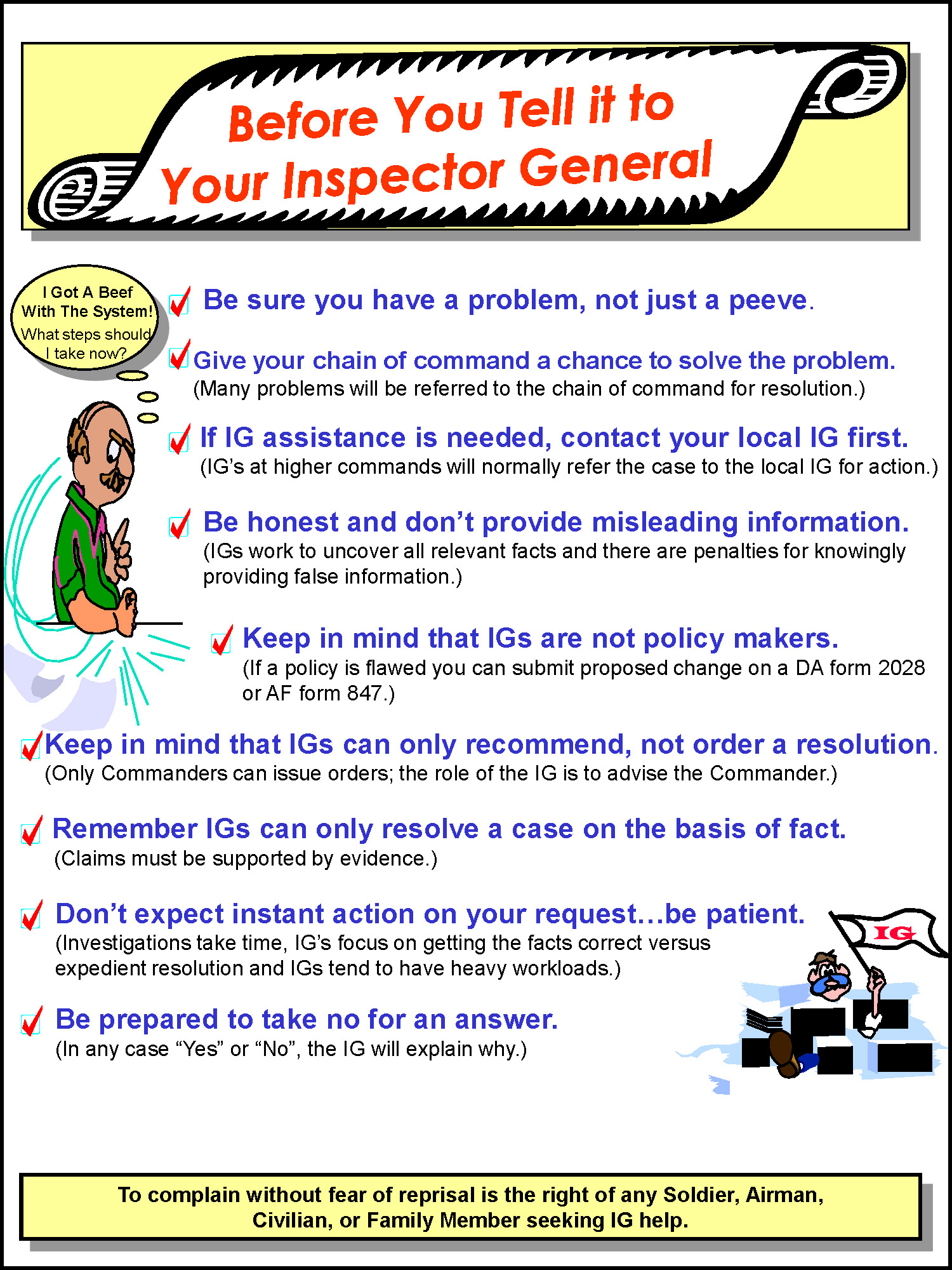 Before you tell the IG
graphic