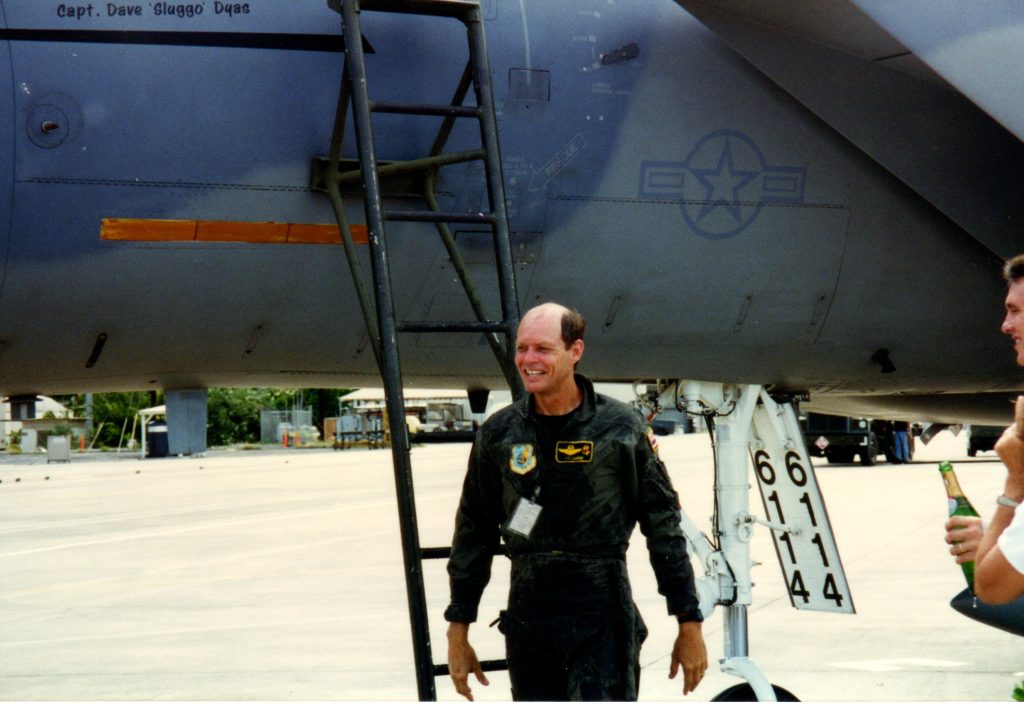 These are photographs from Lt Col Robert “BD” Darrow Fini Flight in July 1996