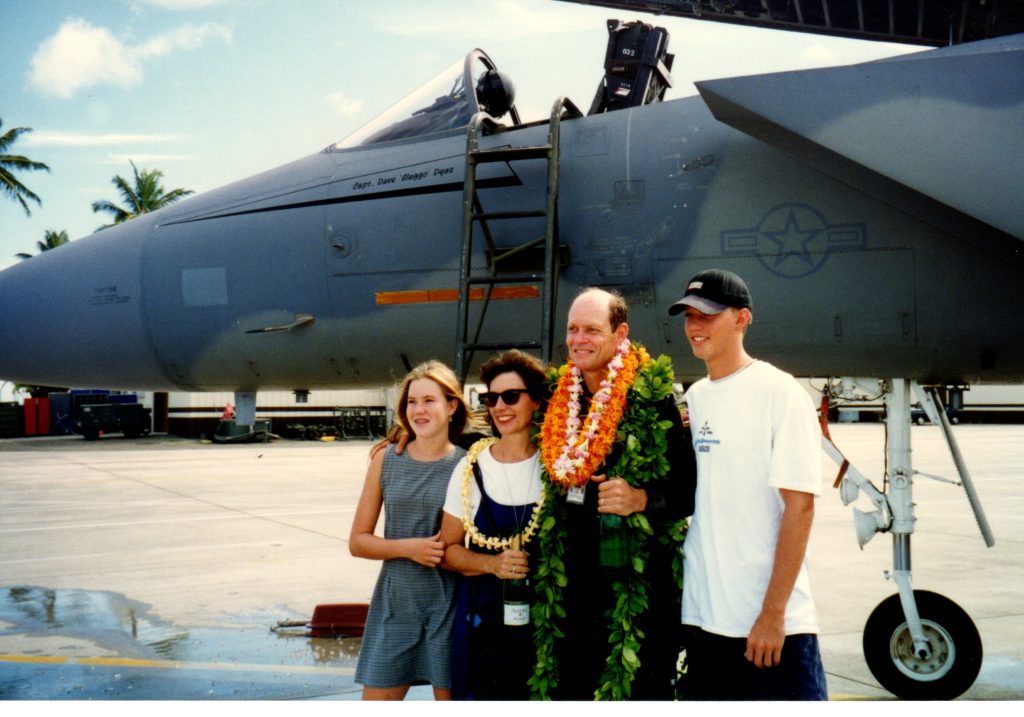 These are photographs from Lt Col Robert “BD” Darrow Fini Flight in July 1996