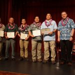 MG Arthur “Joe” Logan and the Siren Modernization Project Support Team. L-R: Robin Liu, Albert Chong Jr., Emerson Ibera, Kurt Nagano and Ryan J. Hirae