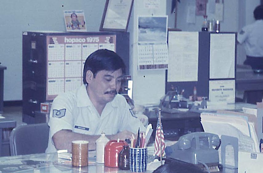 This photograph shows a very young Galen Nakahara