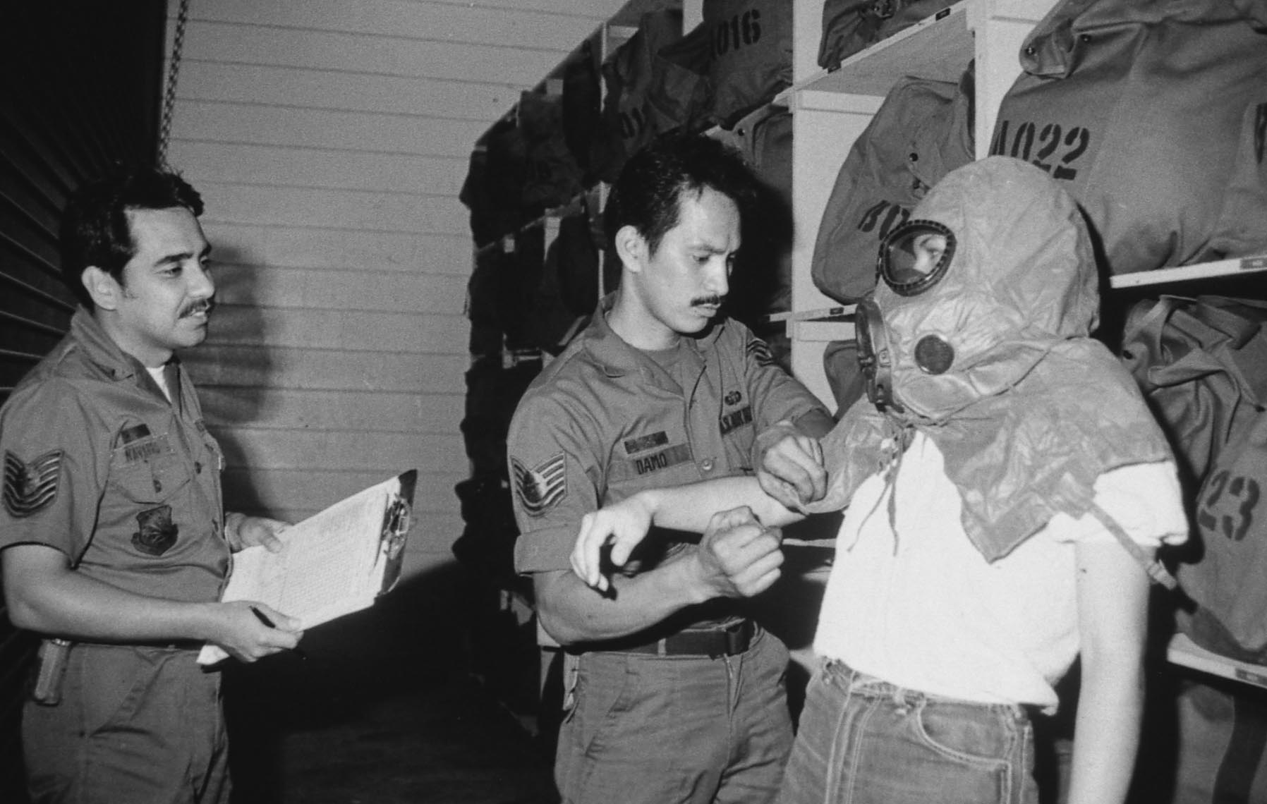 Check Six: Gas Mask Fitting – 25+ years ago