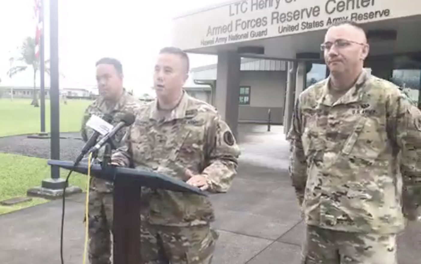 JTF 5-0 formation in response to lava