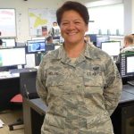 OHN BURNETT/Tribune-Herald Staff Sgt. Haliaka Moller is on duty Sunday in the operations center at Keaukaha Military Reservation in Hilo.