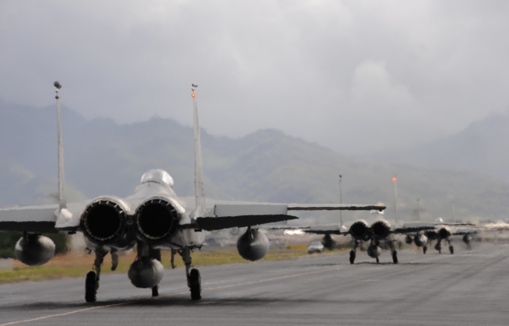 F-15s on Taxiway Mike
