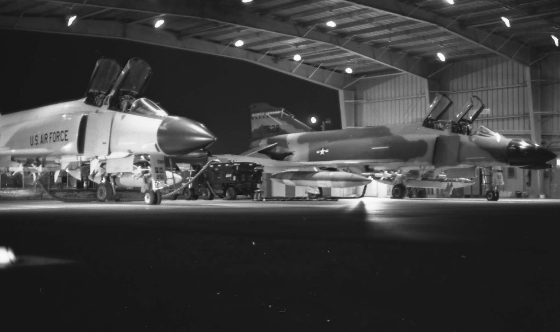 Check Six: F-4s at the Alert Pad at Night