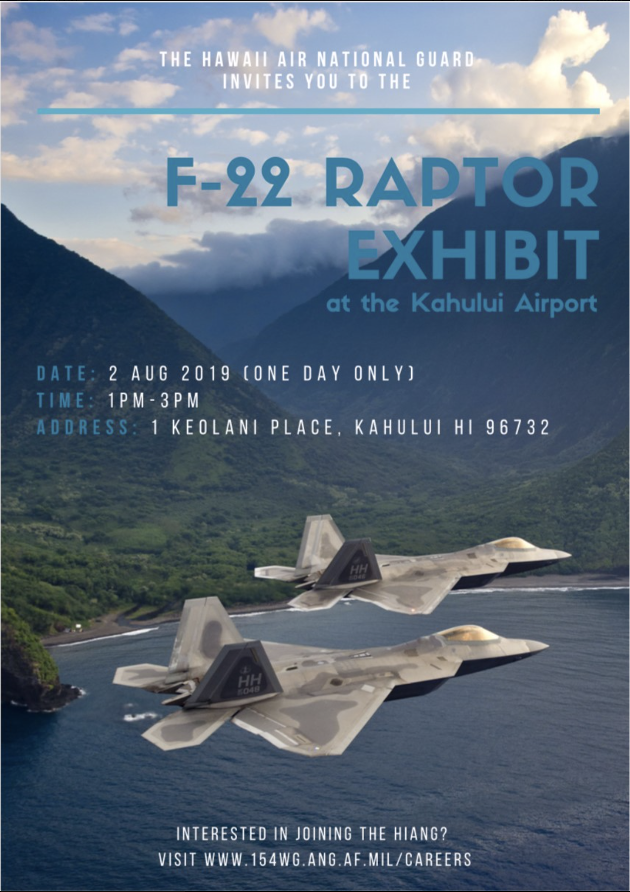 F-22 Raptors at Kahului Airport