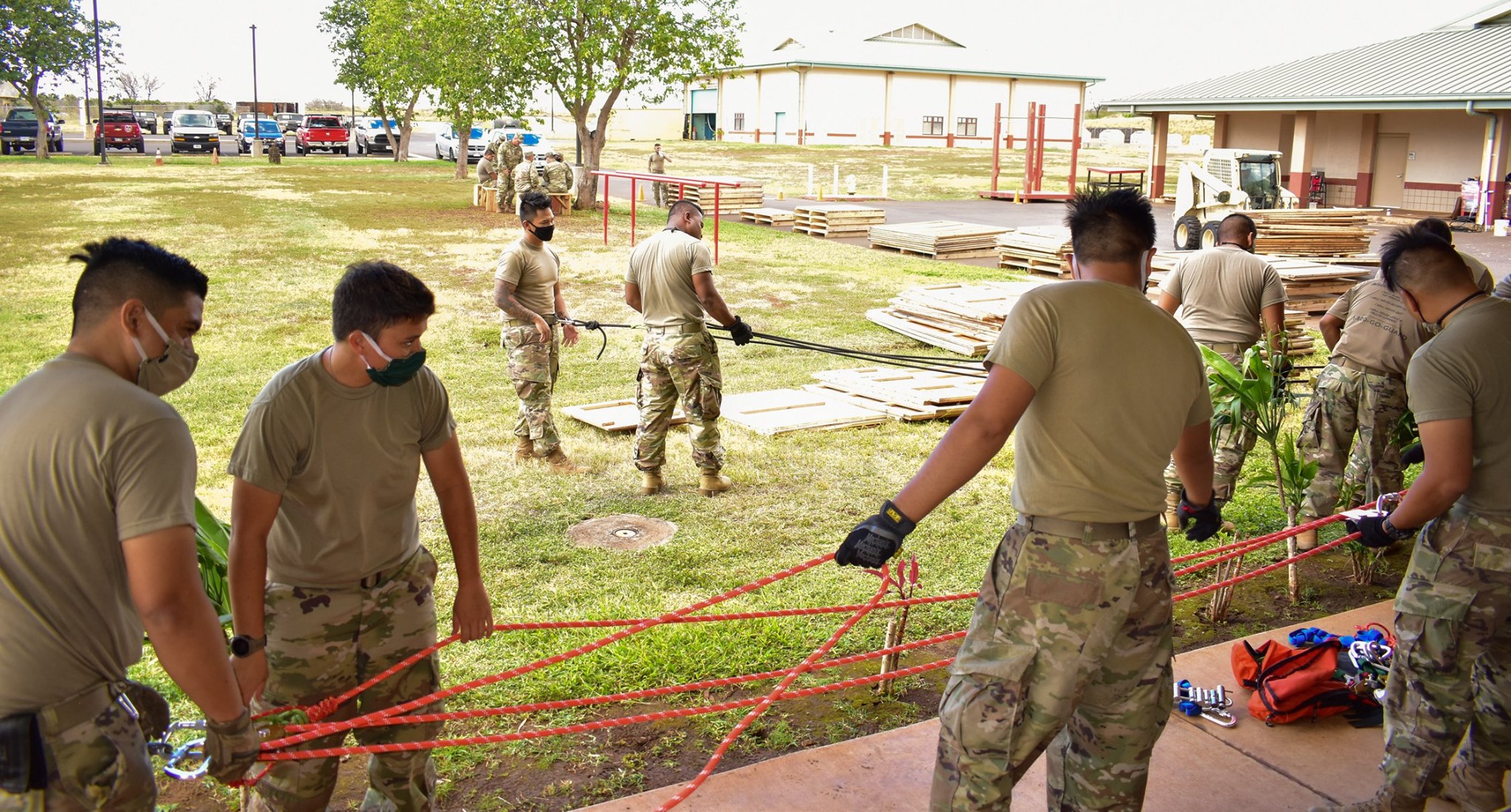 230th Engineer Company conduct ropes refresher training