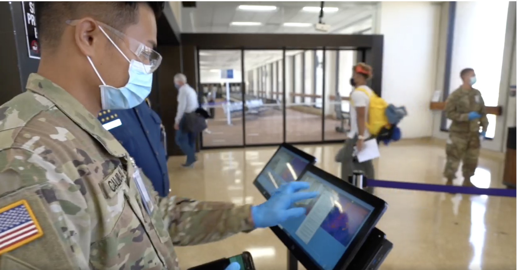 Hawaii Guardmembers transition to thermal imaging to screen incoming passengers