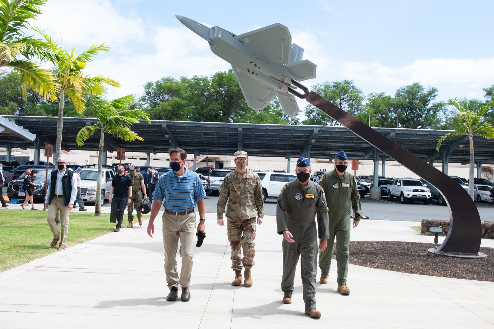Secretary of Defense visits 154th Wing