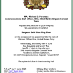 2025 Sergeant Seth Shau Ping Shen Promotion Ceremony