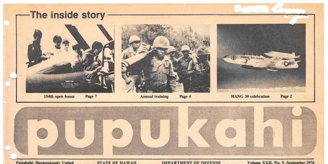 1976.Sept Pupukahi Vol.XXII No.5 Cover