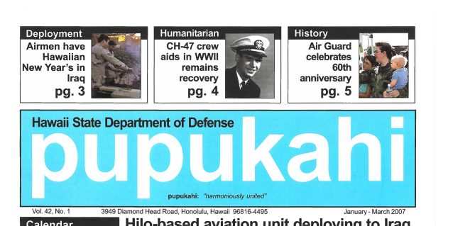 2007.Jan-Mar Pupukahi Vol.42 No.1