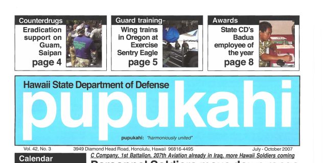 2007.July-Oct Pupukahi Vol.42 No.3 Cover