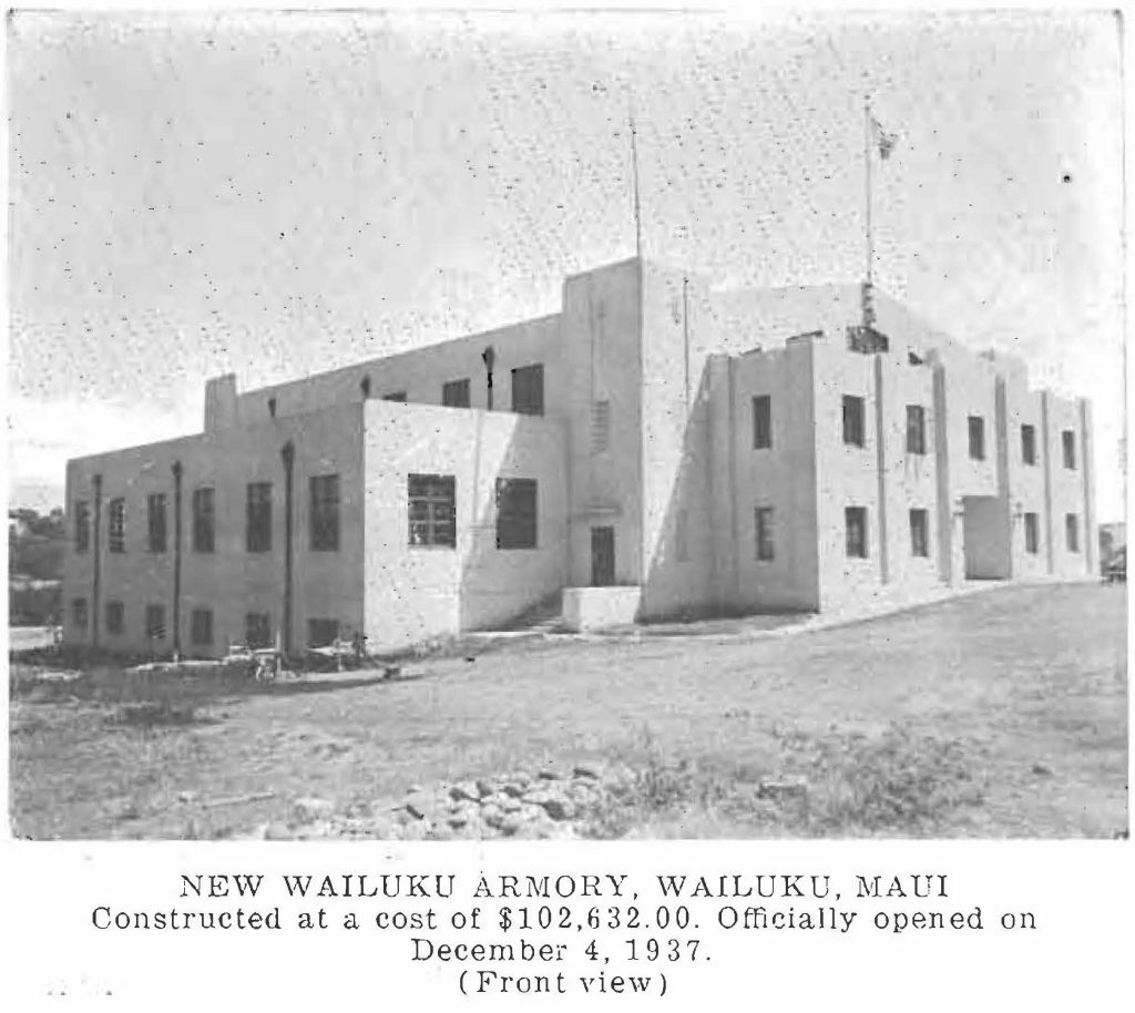 Wailuku Armory 1937
