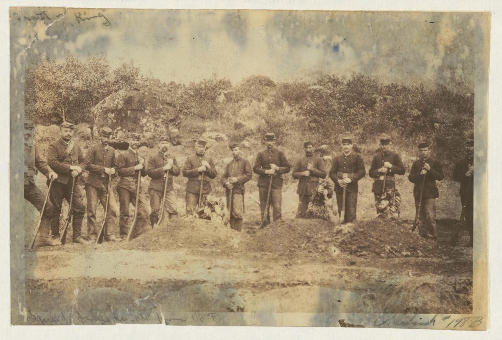 Expedition - Koolau the Leper 1893. Kalalau, Kauai - Company "F" of National Guard of Hawai'i; Around the Graves at Kalalau.