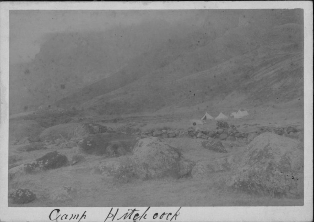 Camp Hitchcock in Kalalau Valley, Kauai - National Guard camp during hunt for Koolau and others. Kaluaikoolau. a.k.a. Koolau the Leper