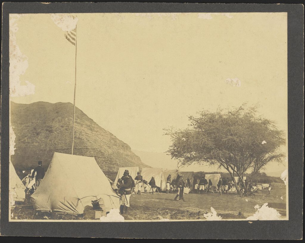Company "H" First National Guard of Hawaii, at Camp Kalanianaole, Makaha, Oahu