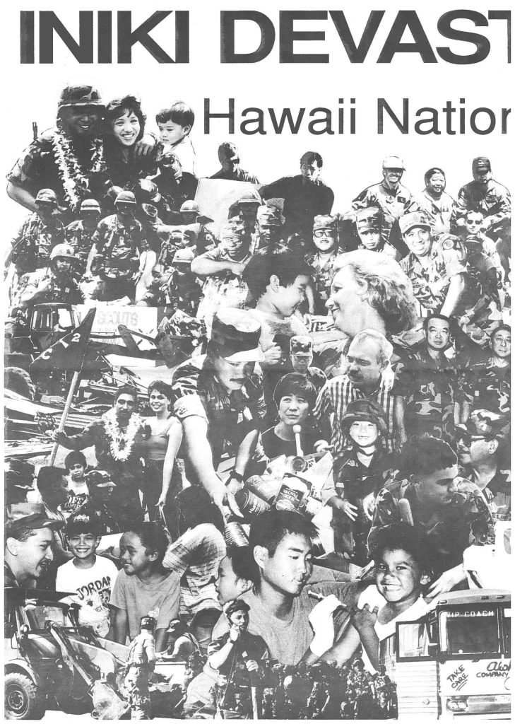 Iniki Devastates Hawaii National Guard Responds