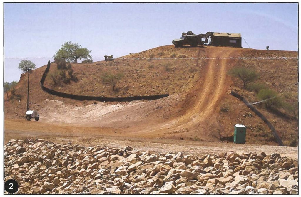 A Nogales EIT observation site perched on a hilltop overlooking the Mexican border.