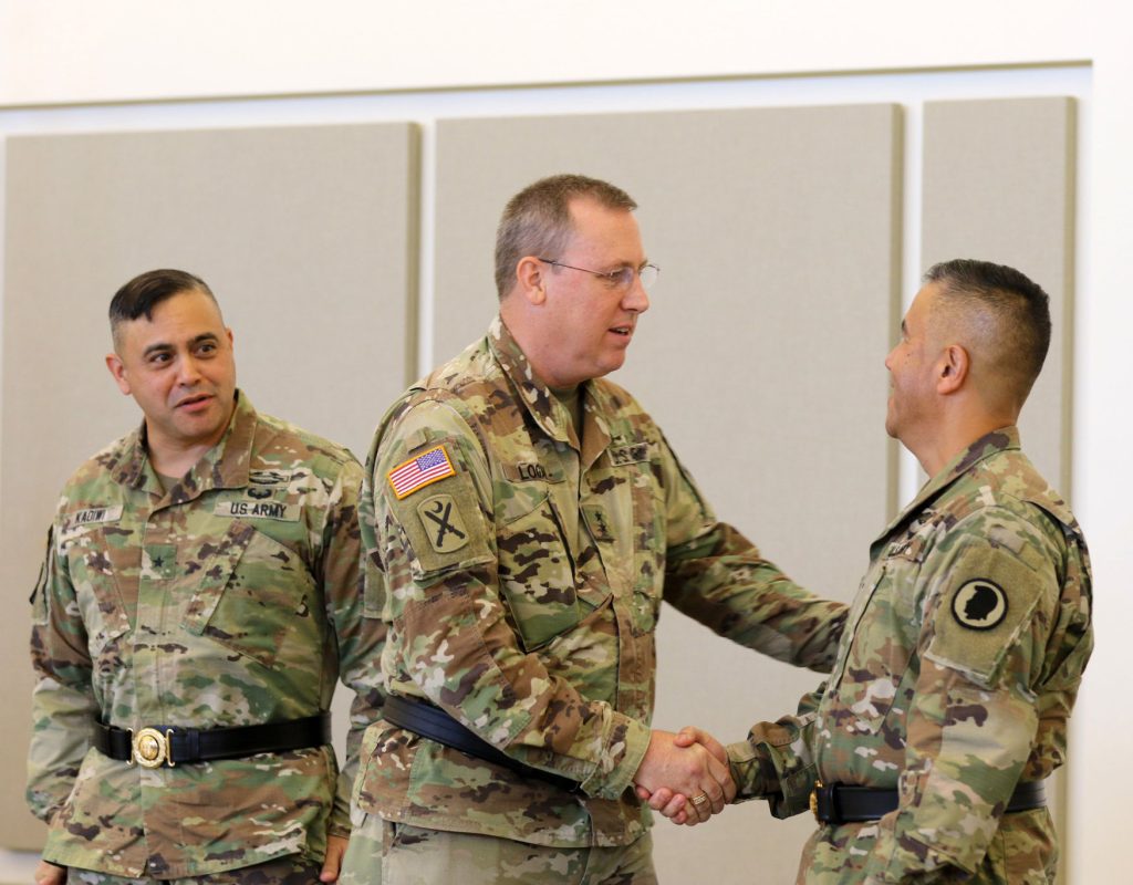 The Hawaii Army National Guard held a change of command ceremony at the 29th Infantry Brigade Combat Team Readiness Center in Kapolei, Hawaii Oct. 6, 2019. Fellow Soldiers, family members, and distinguished guest gathered to witness Brigadier General Kenneth S. Hara relinquish command to Brigadier General Moses Kaoiwi Jr. charging him with the prestigious responsibility as commander of the Hawaii Army National Guard. (Hawaii Army National Guard Photos by Sgt. Tinisha Mellein/Released)