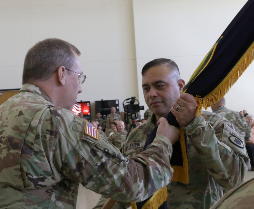 The Hawaii Army National Guard held a change of command ceremony at the 29th Infantry Brigade Combat Team Readiness Center in Kapolei, Hawaii Oct. 6, 2019. Fellow Soldiers, family members, and distinguished guest gathered to witness Brigadier General Kenneth S. Hara relinquish command to Brigadier General Moses Kaoiwi Jr. charging him with the prestigious responsibility as commander of the Hawaii Army National Guard. (Hawaii Army National Guard Photos by Sgt. Tinisha Mellein/Released)