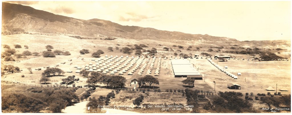 Annual Encampment 299th Infantry, Hawaii National Guard Paukukalo, Maui September 14-28 1935