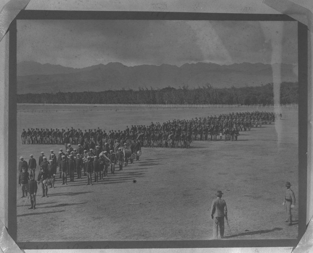 1903-04. Royal Hawaiian Band - Marching with National Guard